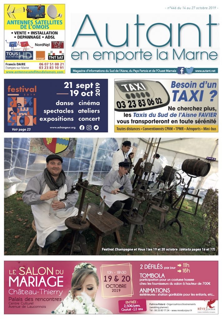 Couverture Autant en emporte la Marne n°446 du 14 octobre 2019